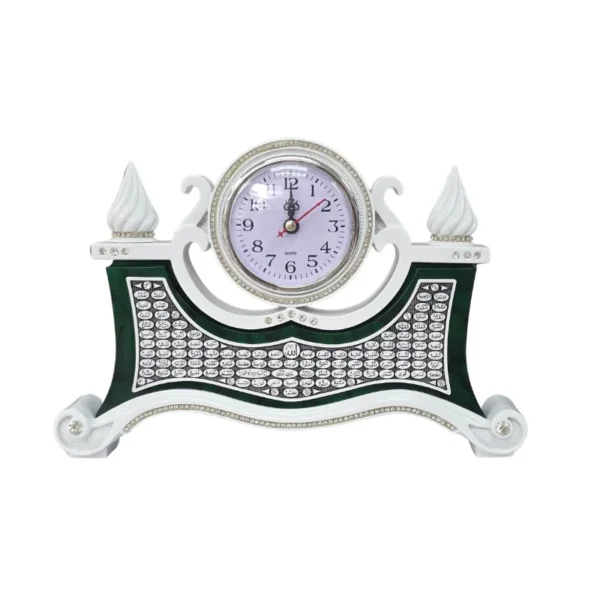 Asmaul Husna Islamic Clock Silver